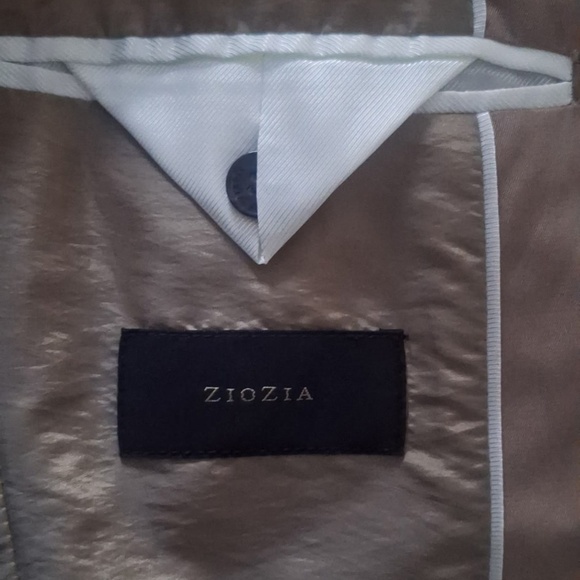 Fall Coat Cargo Moto Jacket Utility Minimalist City Style Ziozia Sz M Taupe - Picture 8 of 8